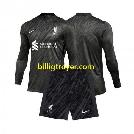 Billige Fotballdrakter Liverpool Keeper Barn Hjemmedraktsett 2024/25 Langermet